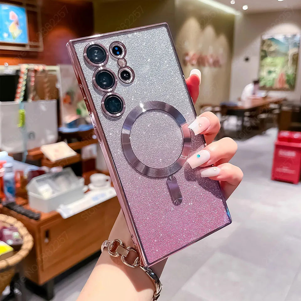 Glitter Magnetic MagSafe Case for Samsung Galaxy