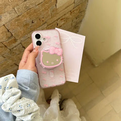 Hello Kitty Magsafe Case with Mirror Grip for iPhone