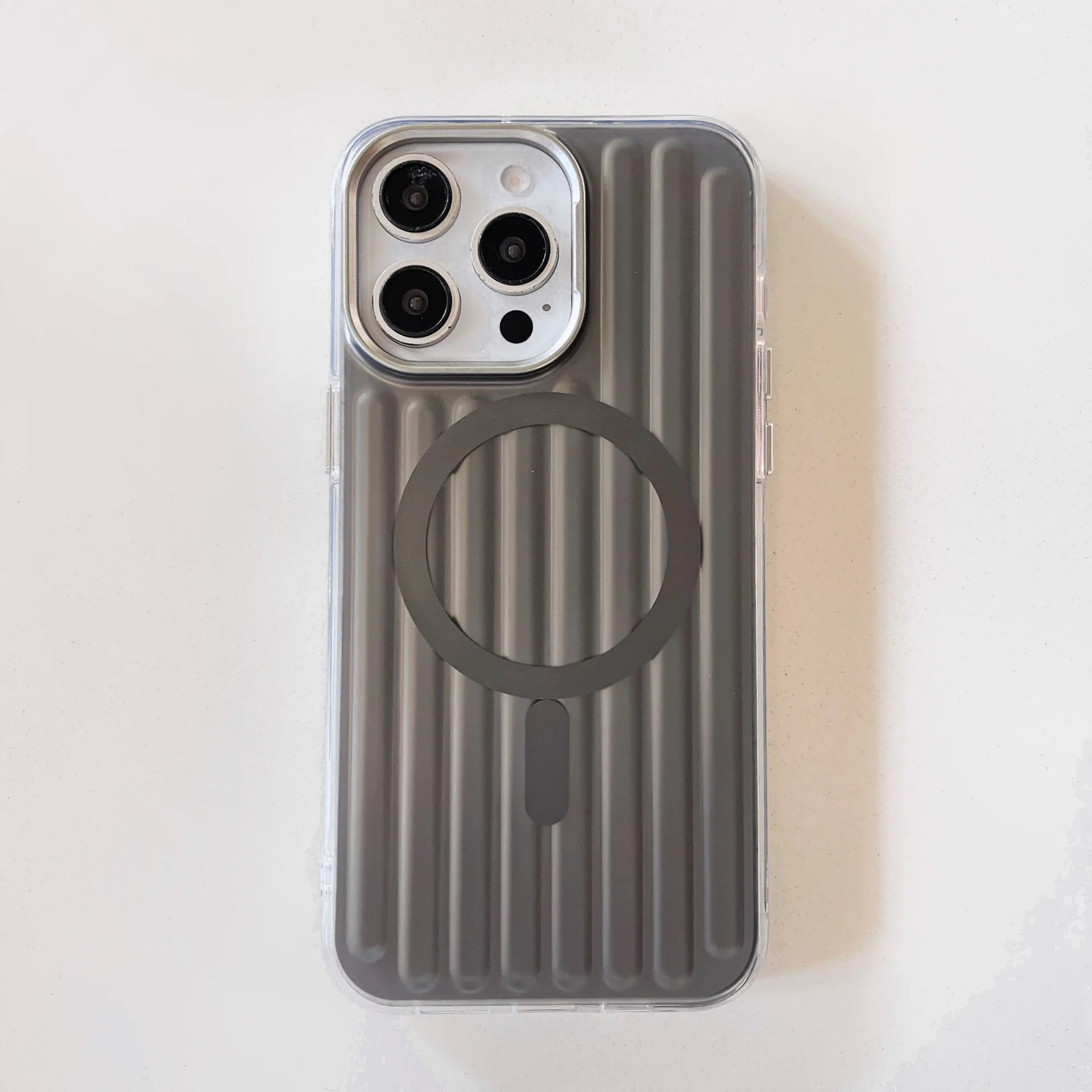 3D Corrugated Stripe Magnetic Phone Case