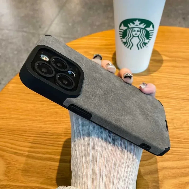 Fur Leather Phone Case