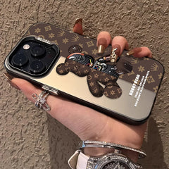 Retro Robot Bear Matte Phone Case