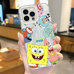 SpongeBob Laser Reflective Phone Case for iPhone