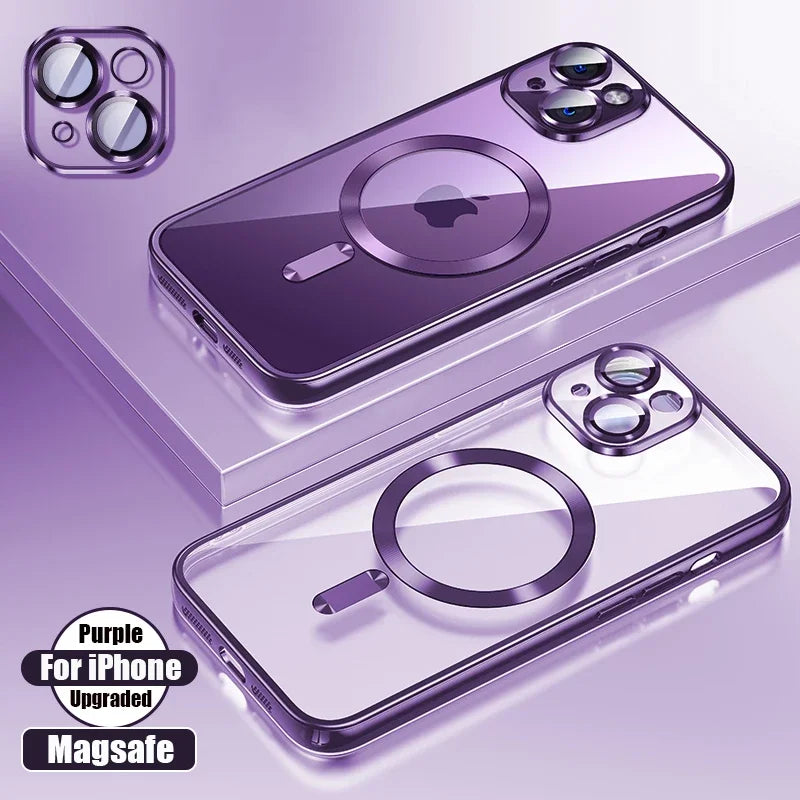 Clear Magnetic Silicone Case for iPhone