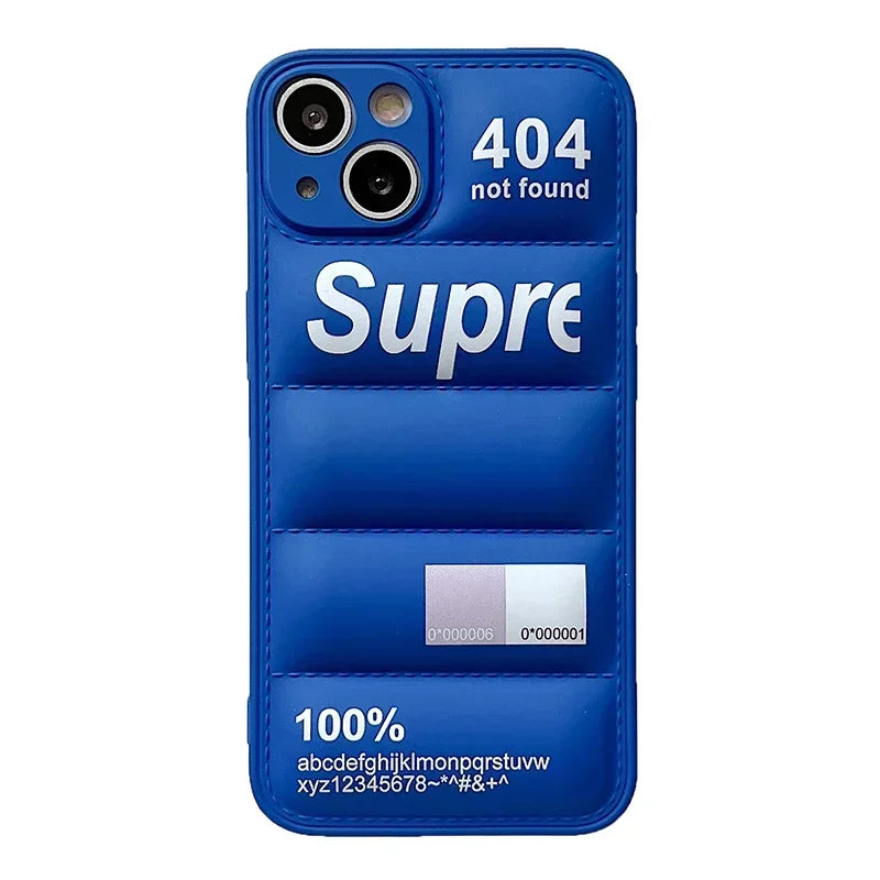 Down Jacket Style Puffer Phone Case