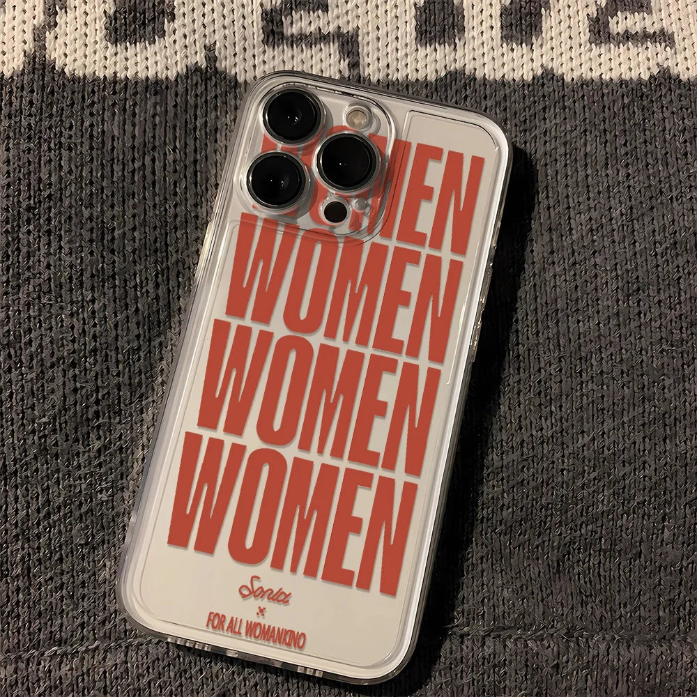 Women in English Clear Case for iPhone