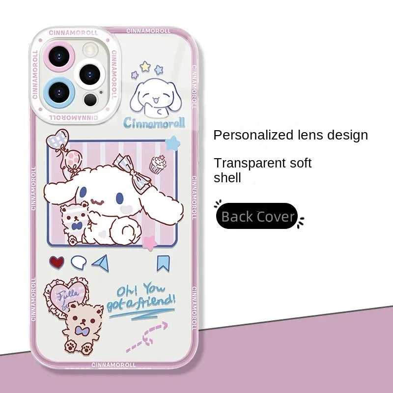 Sanrio Kuromi Pochacco Cinnamoroll Phone Case for iPhone