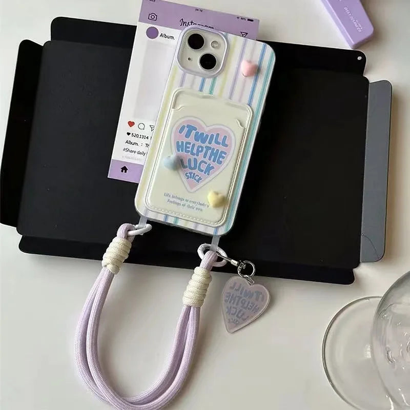 Stripe Card Holder Case for iPhone
