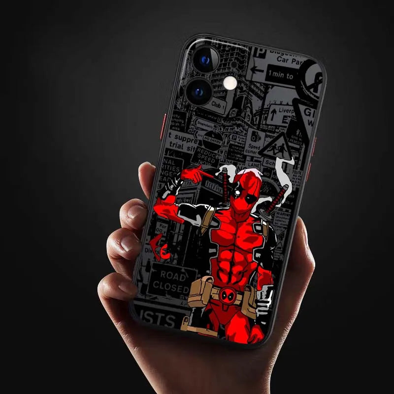 Marvel Deadpool Groot Matte Clear Phone Case