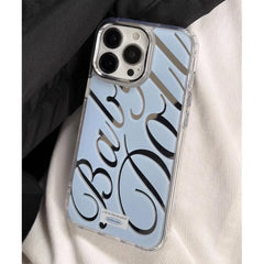 Mirror Letter Frame Case for iPhone