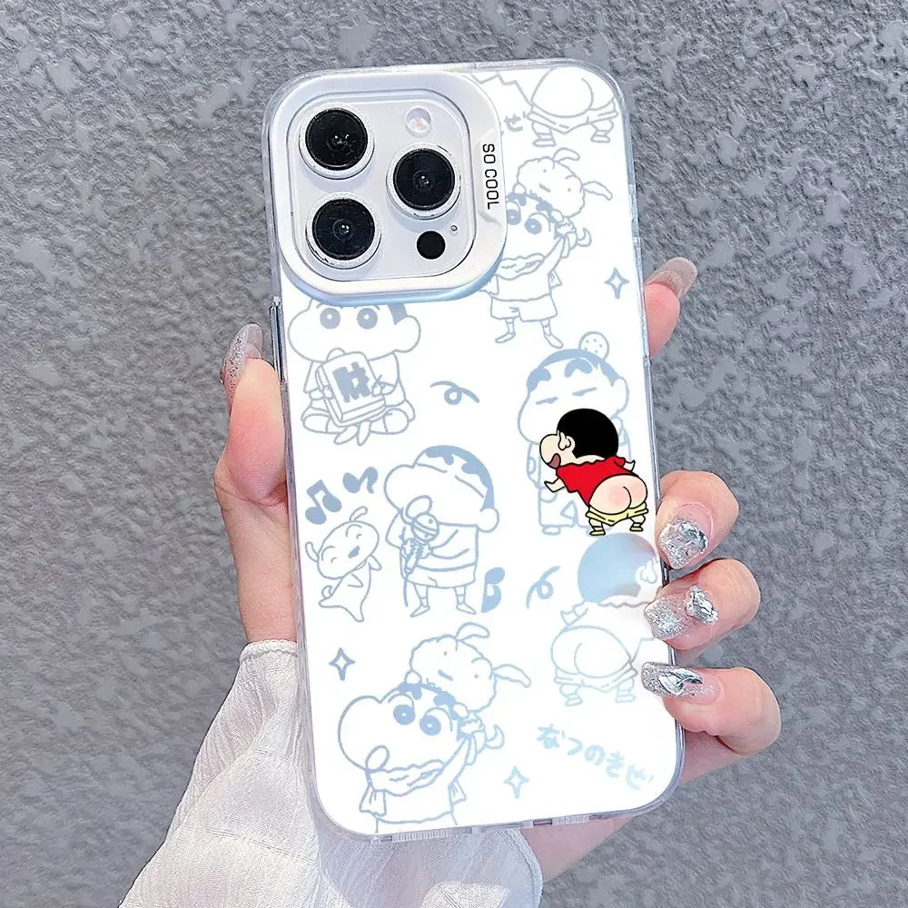 Funny Shin Chan Colorful iPhone Case