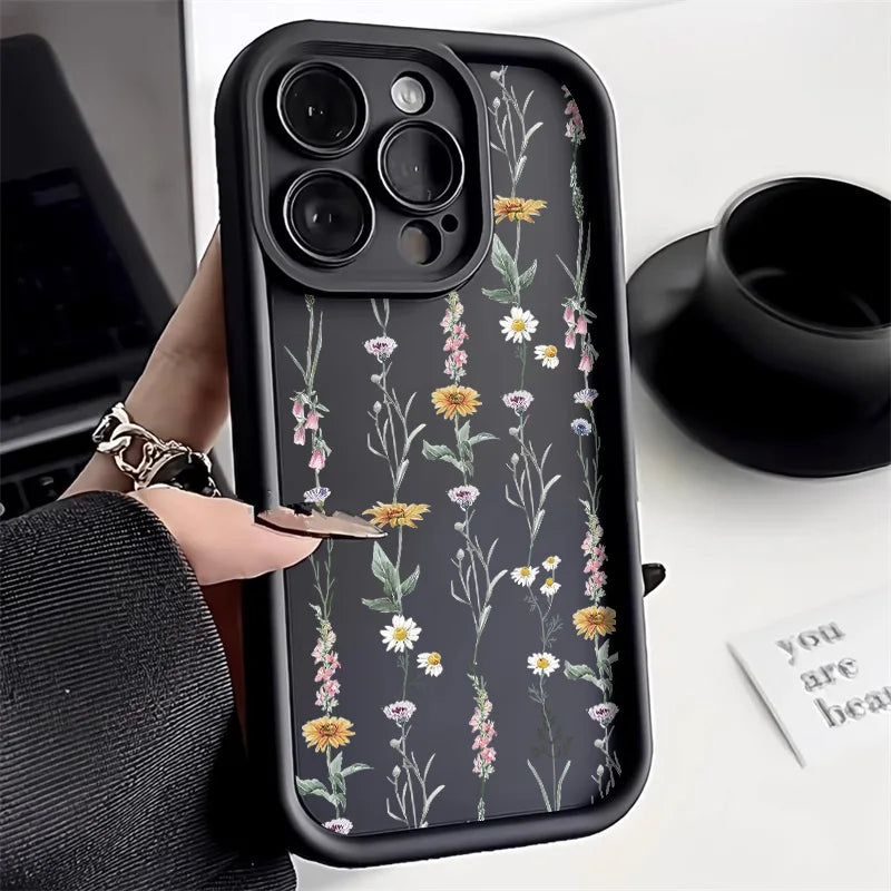 Flower Silicone Phone Case for iPhone