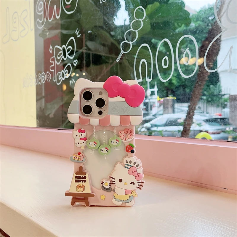 3D Hello Kitty Dessert Case with Strap for iPhone