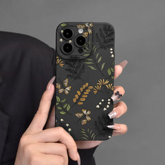 Leaf Pattern Silicone Phone Case