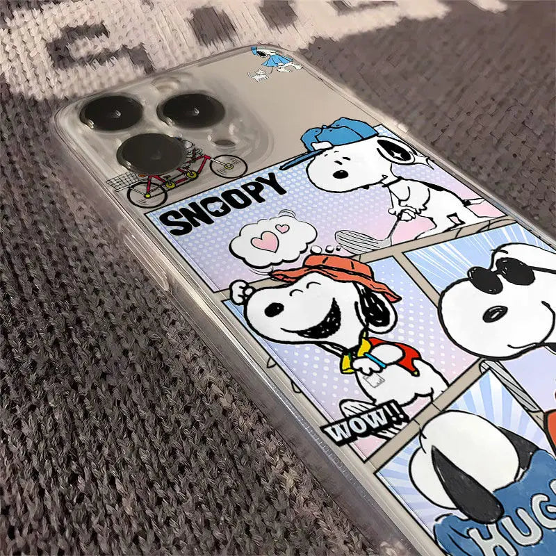 Cartoon Snoopy Guitar Soft Phone Case