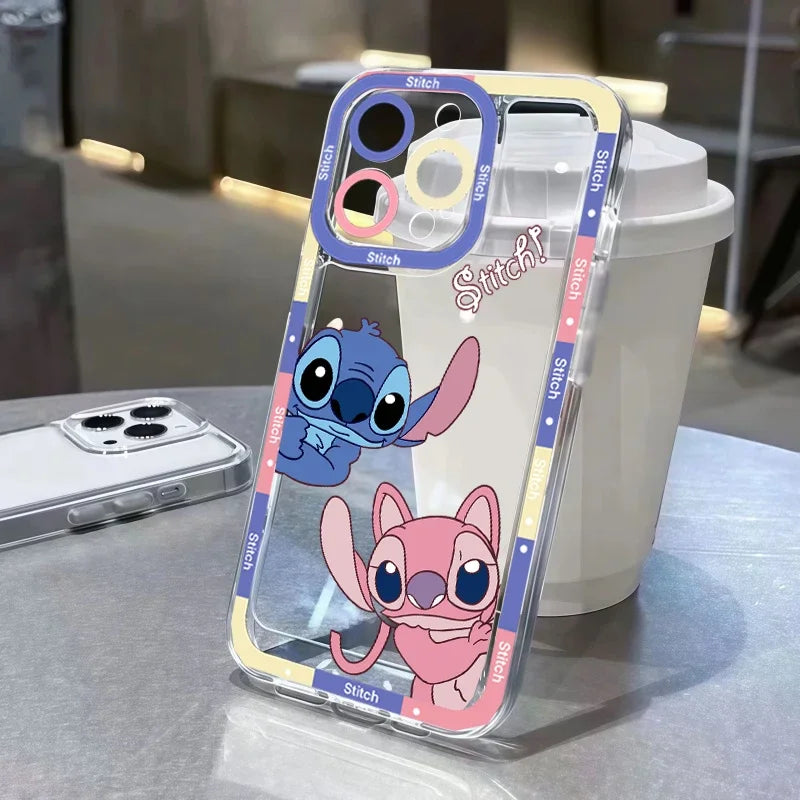 Korean Cartoon Stitch & Angel Phone Case