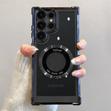 Magnetic Clear Plating Case for Samsung