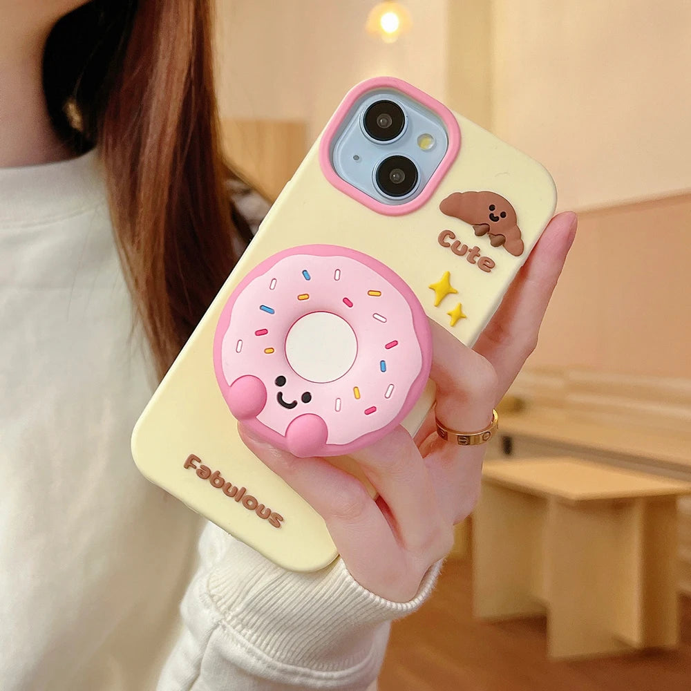 Donut Cookies Silicone Phone Case
