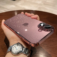 Glitter Clear Plating Case for iPhone