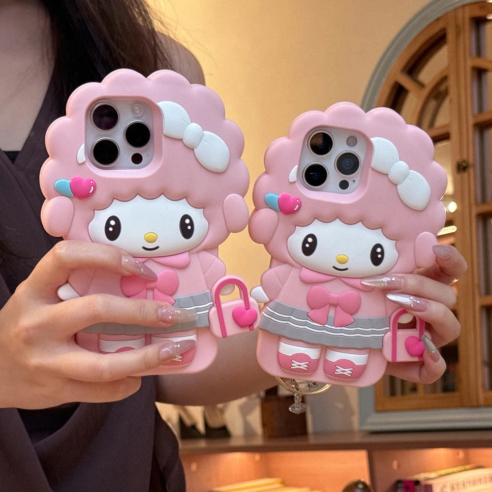 3D My Melody Piano Phone Case