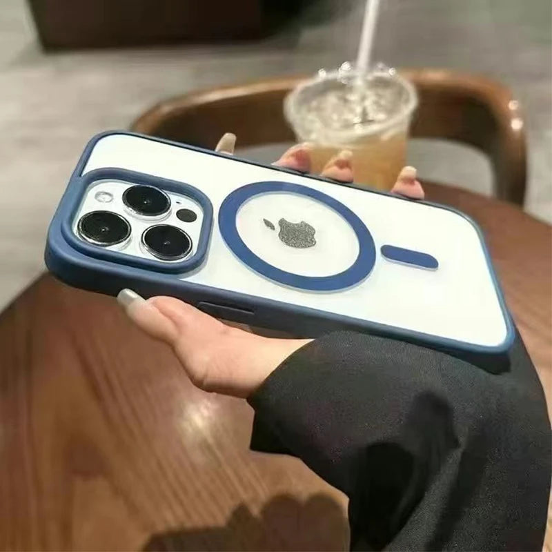 Transparent Matte Acrylic Magsafe Phone Case