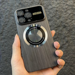 Wood Grain Magnetic Case with Camera Protection