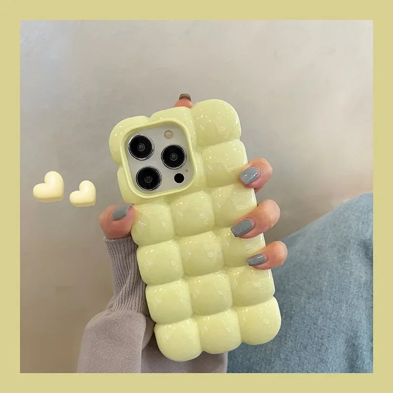 Cute 3D Block Candy Color Case for iPhone