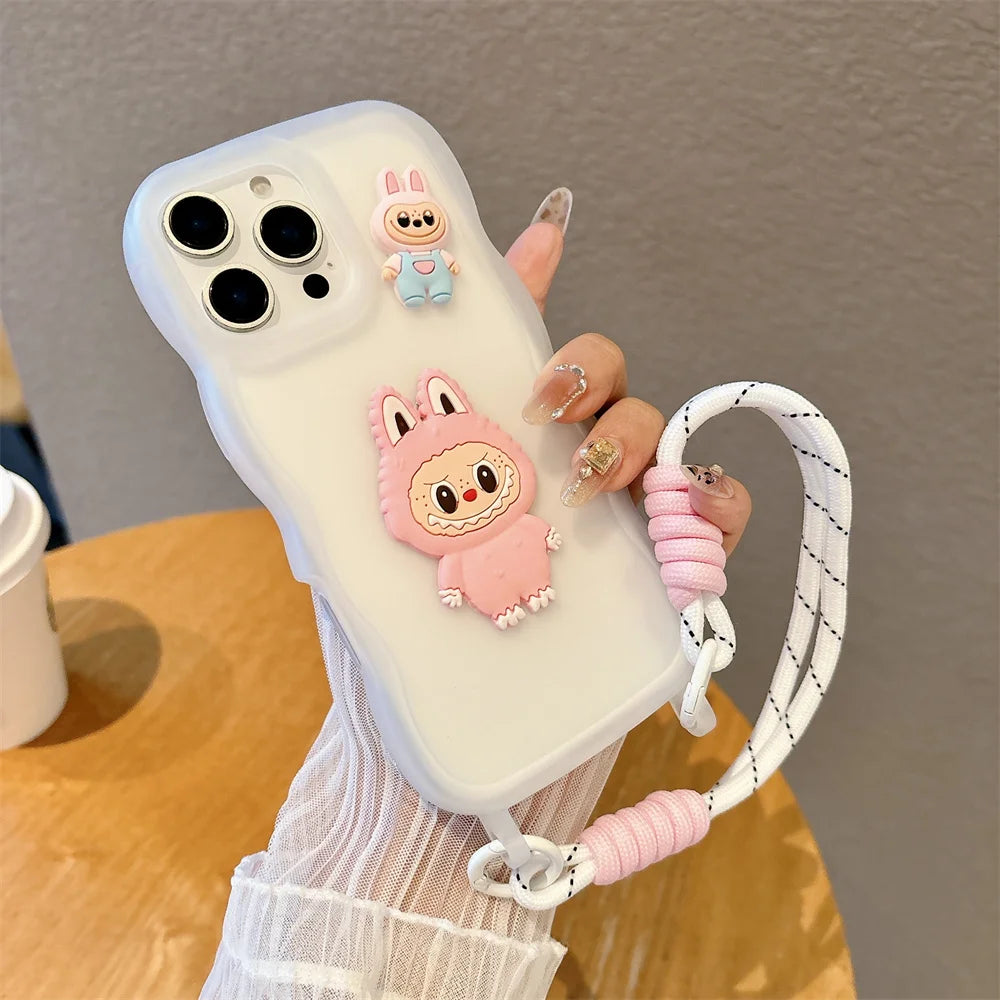 Cartoon Animal Phone Case with Strap