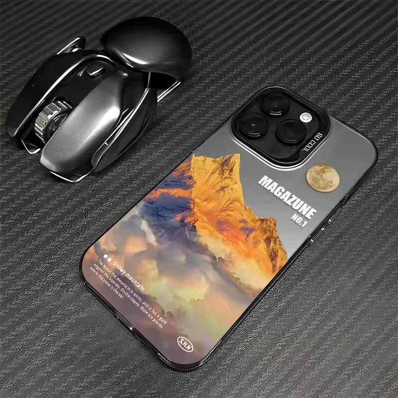 Snow Mountain Landscape Matte Phone Case for iPhone
