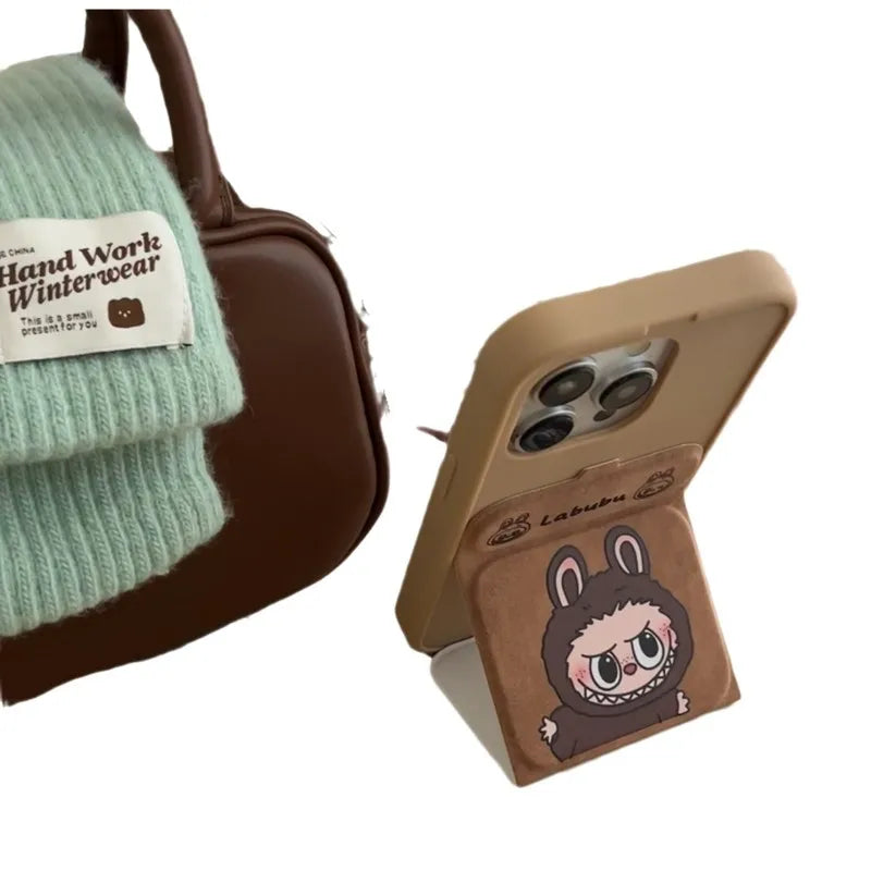 Cartoon Flip Zipper Stand Phone Case