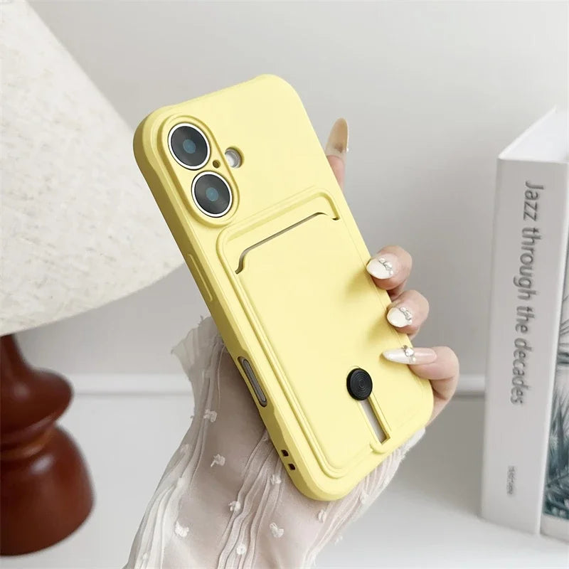 Silicone Wallet Phone Case for iPhone