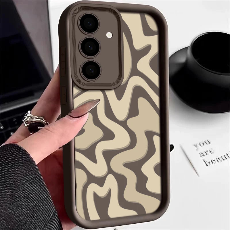Striped Pattern Silicone Case for Samsung