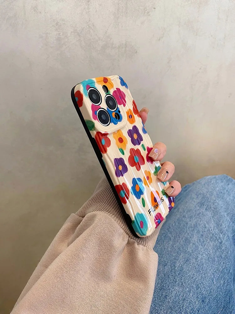 Summer Garden Floral Oil Painting Phone Case