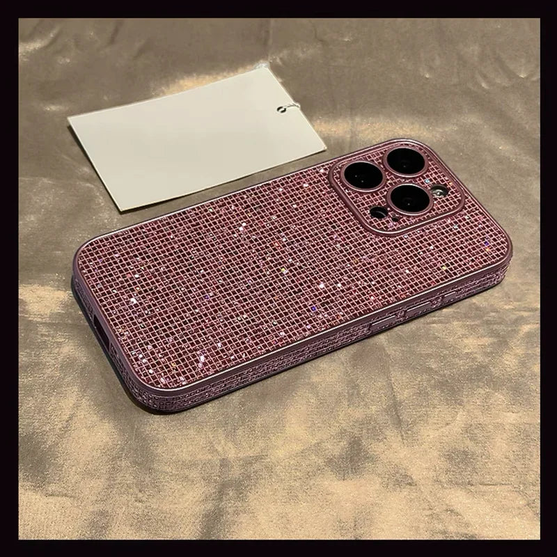 Glitter Bling Case with Camera Lens Protector for iPhone