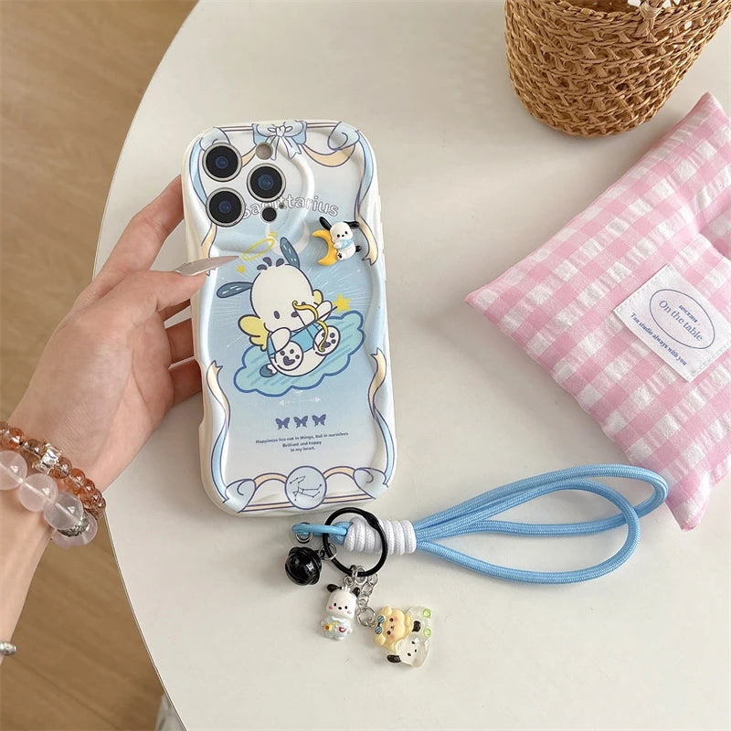 3D Kuromi & Friends Case with Strap for iPhone