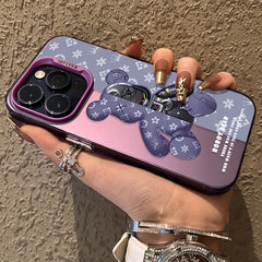 Retro Robot Bear Matte Phone Case