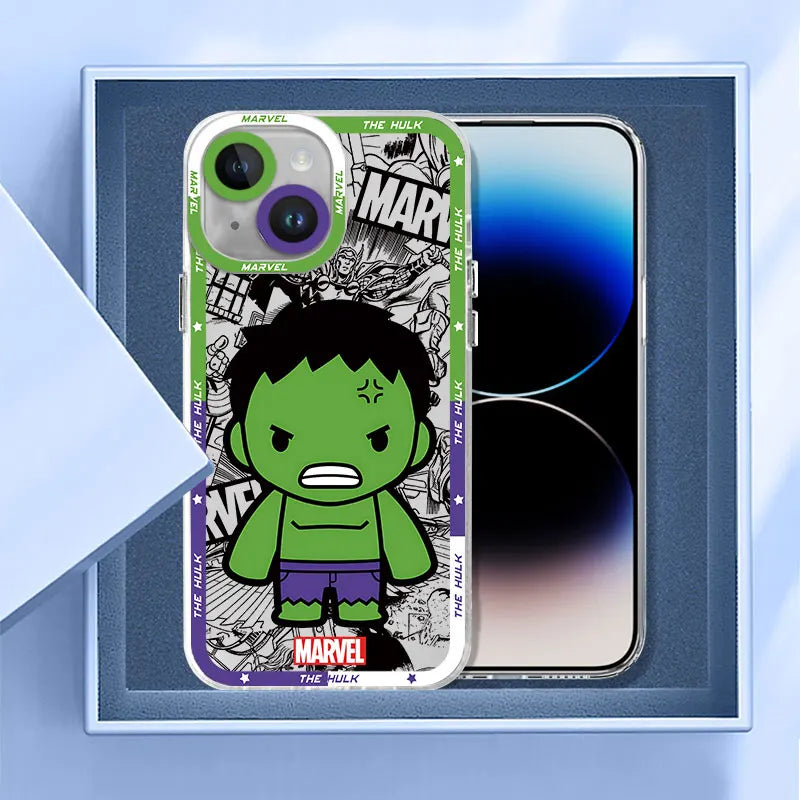 Marvel Spider-Man & Venom Clear Phone Case for iPhone