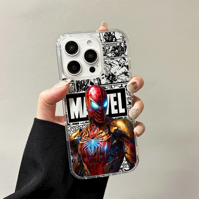 Marvel Iron Man & Spider-Man Wireless Charging Case