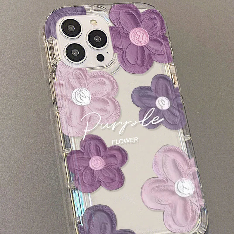 Purple Floral Phone Case