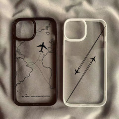 Airplane Route iPhone Case