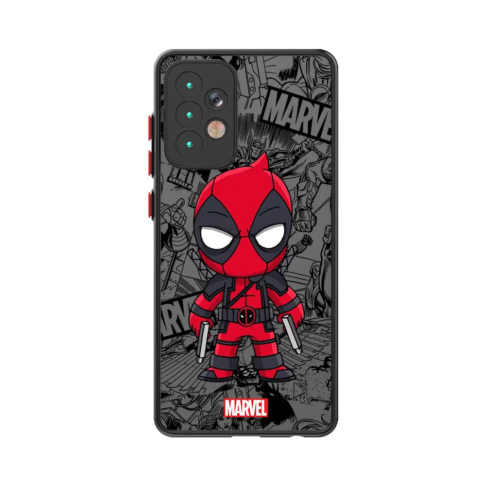 Marvel Cartoon Groot & Spider-Man Phone Case for Samsung Galaxy