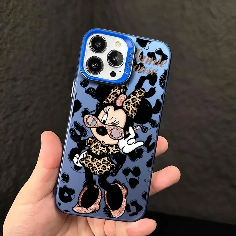 Disney Leopard Mickey Minnie Phone Case for iPhone