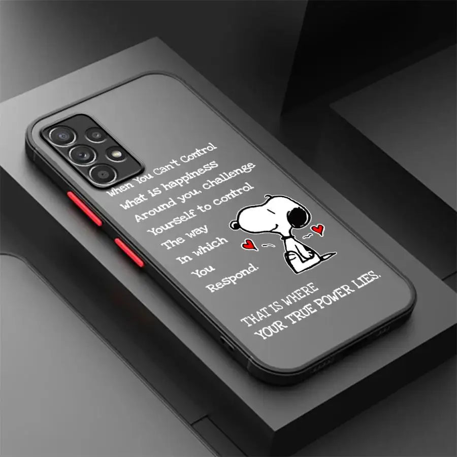 Snoopy Astronaut Cartoon Case for Samsung Galaxy