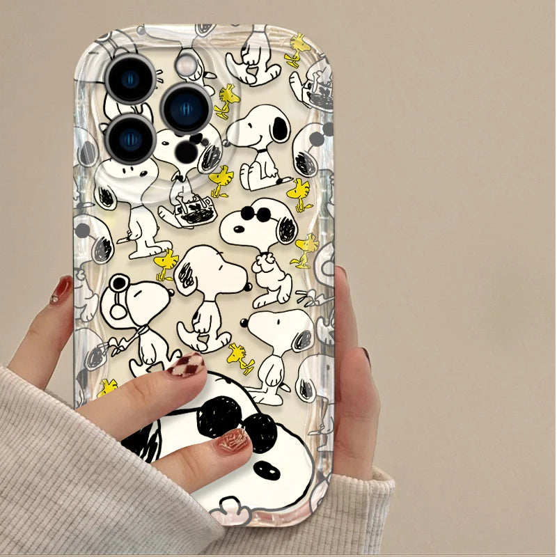 Transparent Snoopy Phone Case for iPhone
