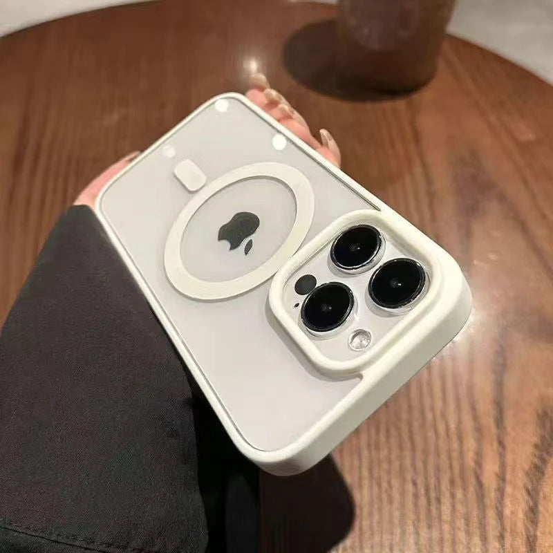 Transparent Matte Acrylic Magsafe Phone Case