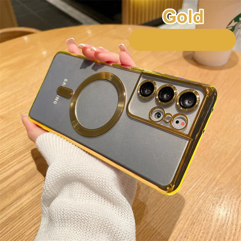 Magnetic Plating Magsafe Case for Samsung Galaxy