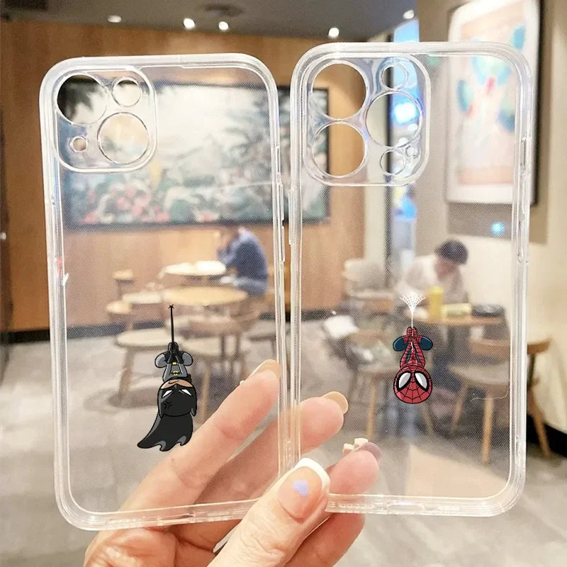 Spider-Man Web Transparent Phone Case