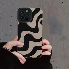 Zebra Stripe Shockproof Silicone Phone Case