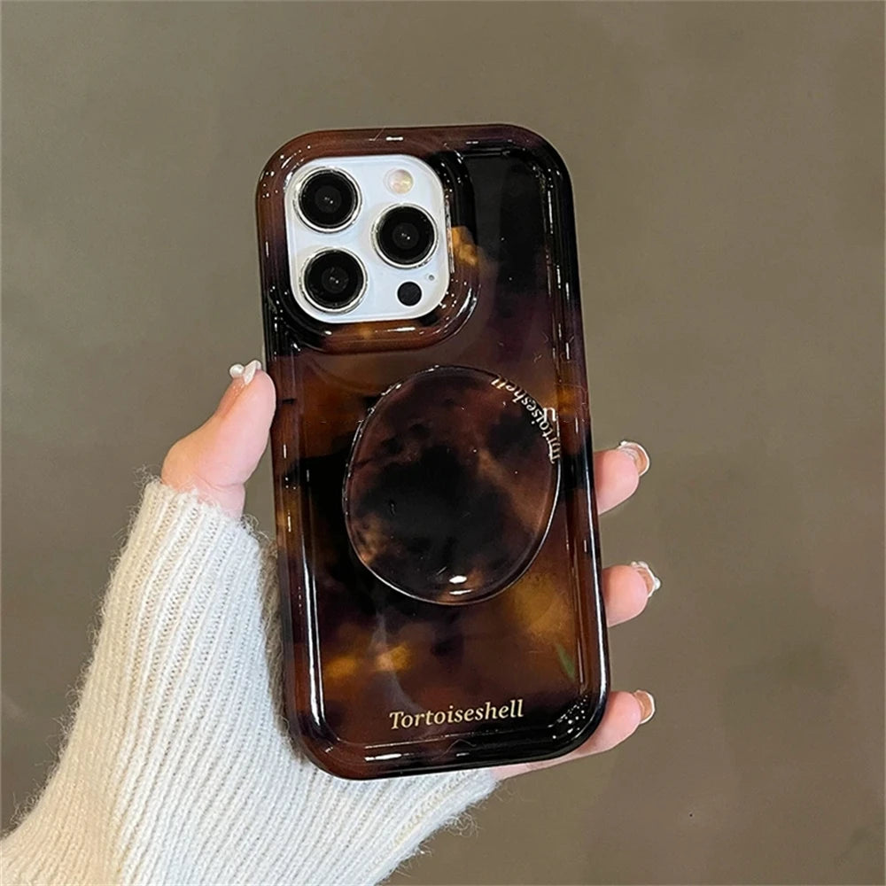 Amber Tortoiseshell Holder Phone Case