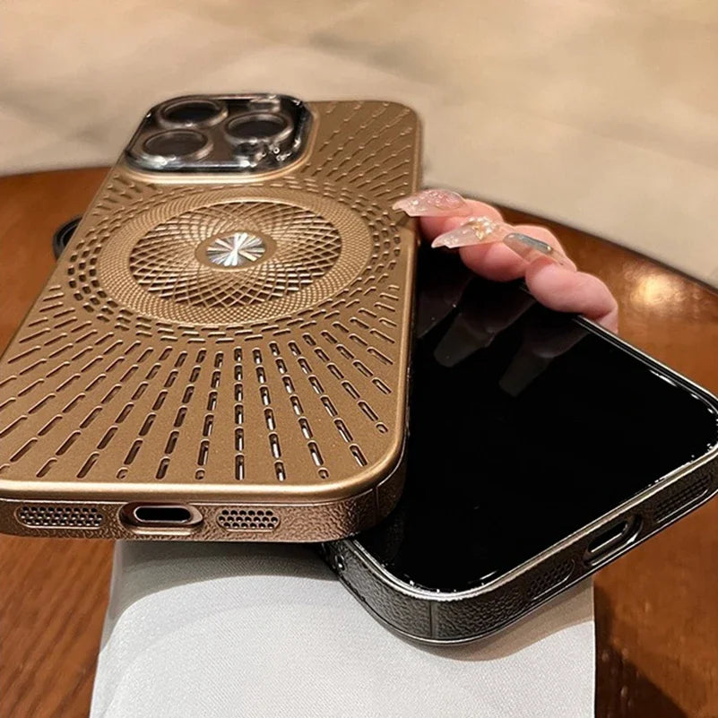 Luxury MagSafe Case with Heat Dissipation for iPhone