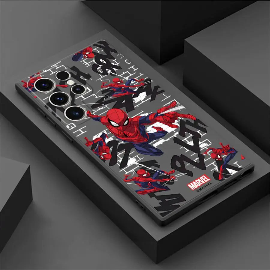 Marvel Spider Man Phone Case for Samsung Galaxy S25 S24 Ultra S20 FE S22 S21 Plus S23 Cover